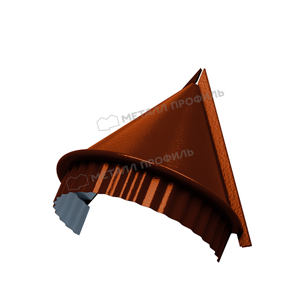 Заглушка конька круглого конусная (AGNETA-03-Copper\Copper-0.5) ― купить по приемлемым ценам в Минеральных Водах.